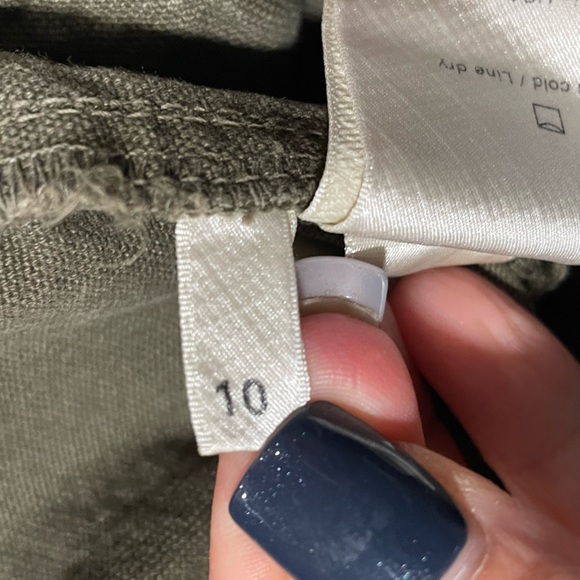 🔥 Reformation Armory Jumpsuit Sz 10 Army Olive Green Square-Neck Grunge Y2K - Picture 10 of 16